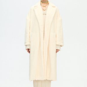 Sherpa Long Jacket Cream Soft
