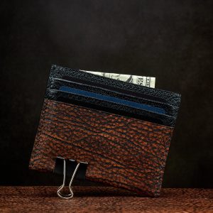 Slim Leather Card Holder Wallet For 6 Cards