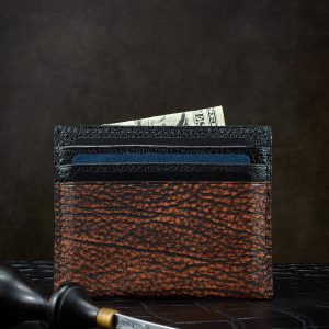 Slim Leather Card Holder Wallet For 6 Cards